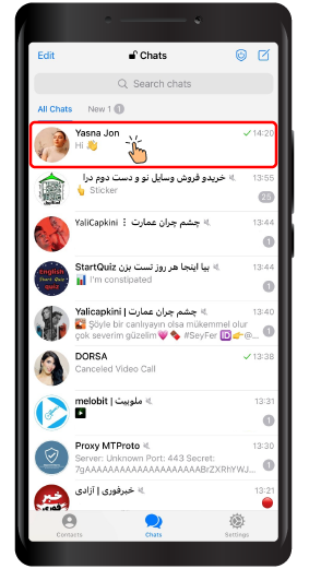 Pin Chats in Telegram
