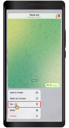 Pin Chats in Telegram