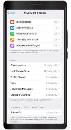 How to lock your Telegram account