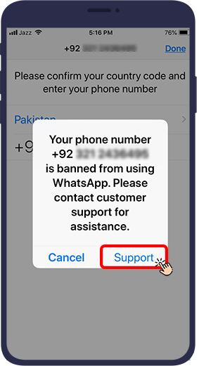 نحوه ارتباط با شماره پشتیبانی واتساپ مسدود شده برای رفع مسدودی حساب
