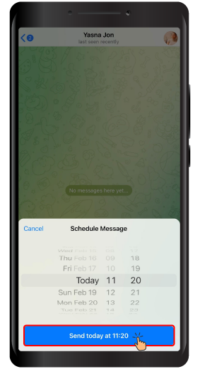 Scheduled Messaging in Telegram