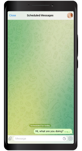 نحوه ارسال پیام زمانبندی شده در تلگرام