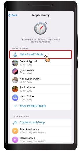 چگونه افراد نزدیک را در تلگرام پیدا کنیم؟