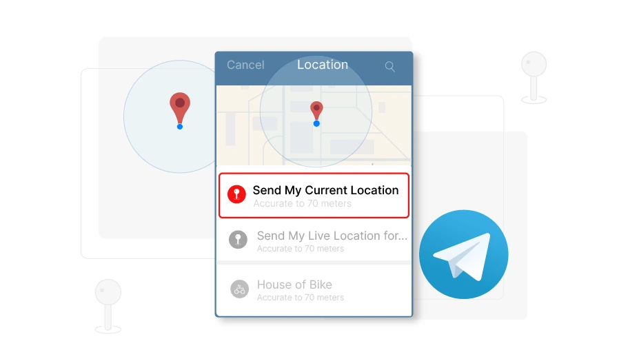 Send Location in Telegram