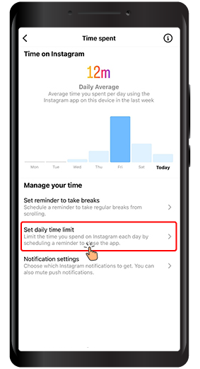 How to Set a Time Limit for Using Instagram