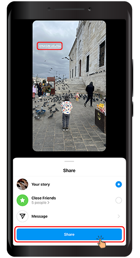 How to Mention someone in Instagram Stories