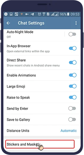 چگونه استیکرها را آرشیو کنیم؟