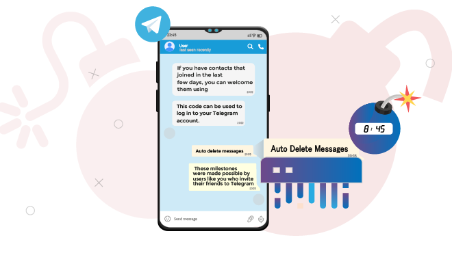 Auto Delete Messages in Telegram - Is Banner