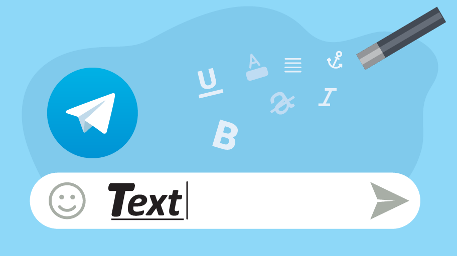 ترفند های تغییر متن در تلگرام
