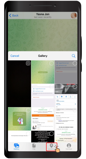 ارسال لوکیشن به صورت لایو در تلگرام