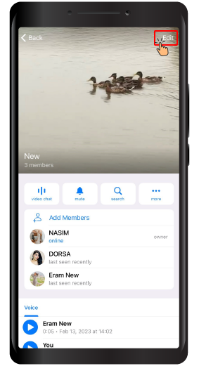 Transfer the Ownership of a Telegram Group