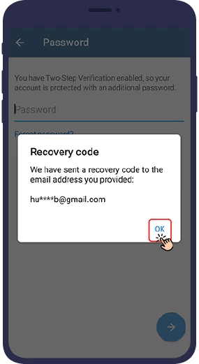 مراحل بازیابی رمز عبور در صورت فراموشی رمز دو مرحله ای تلگرام