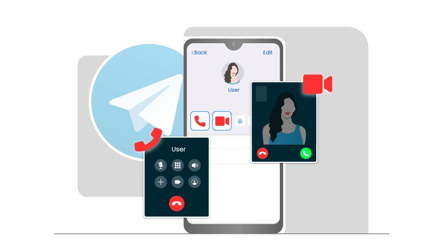 نحوه برقراری تماس صوتی و تصویری در تلگرام