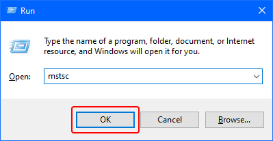 Desktop Connection in Windows