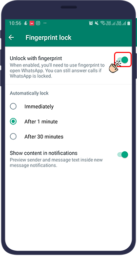 How to Enable Fingerprint in WhatsApp
