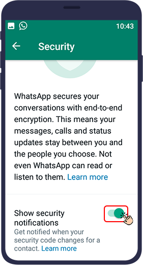 How to Activate WhatsApp Security Notifications